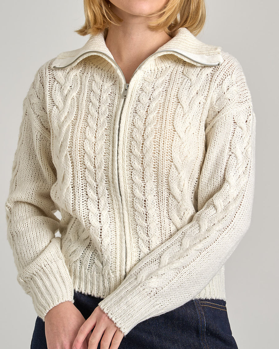 Abigal zip cardigan