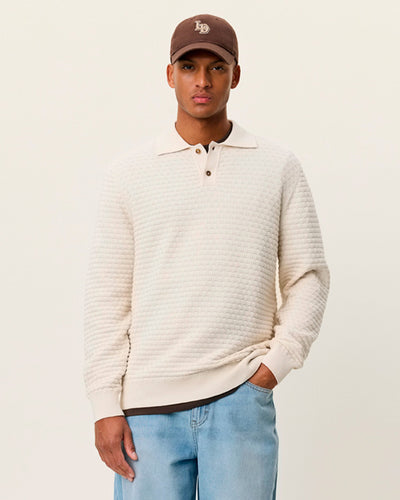 Billy Weave Knitted LS PoloThumbnail 