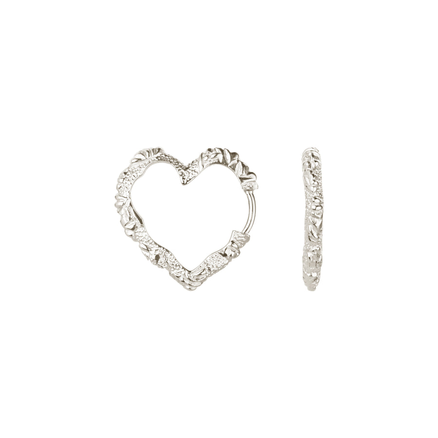 Medium Heart Crush Hoops