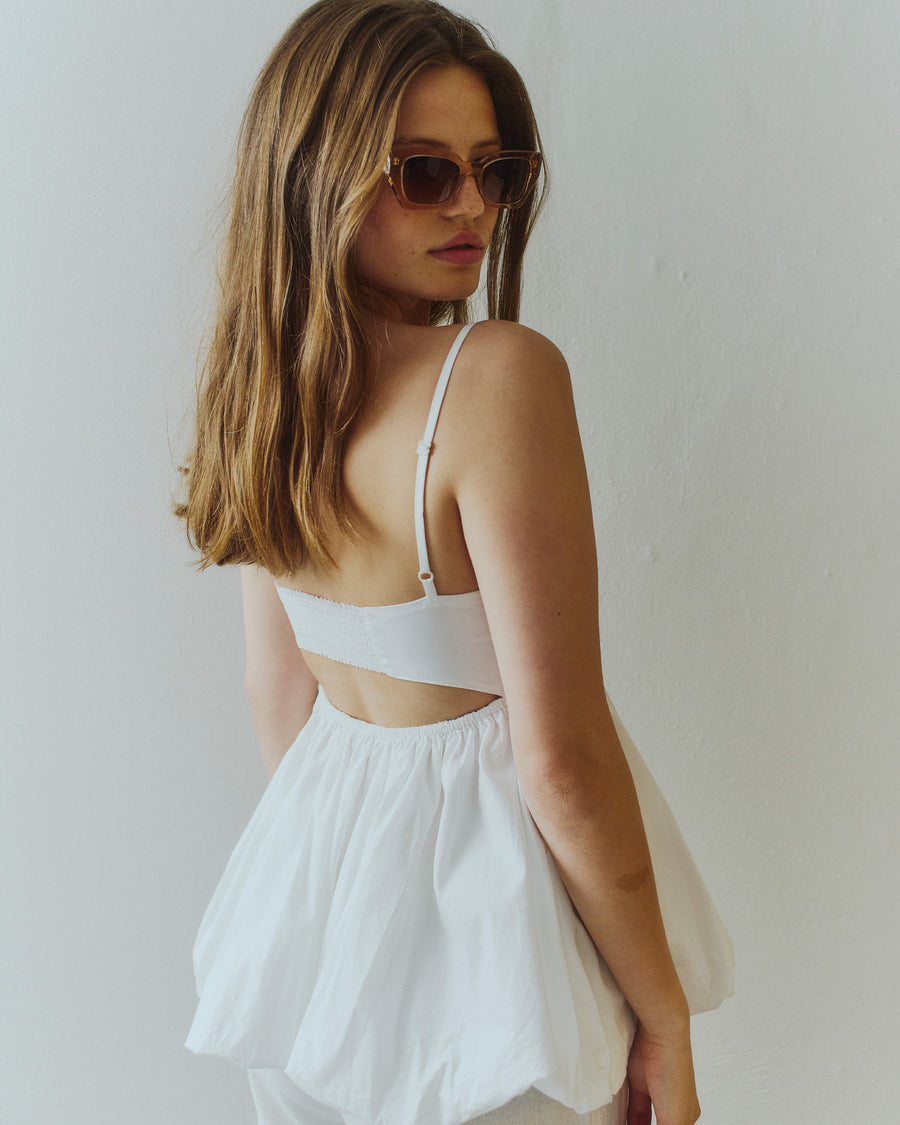 Kesma poplin top