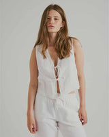 Corsa linen vest
