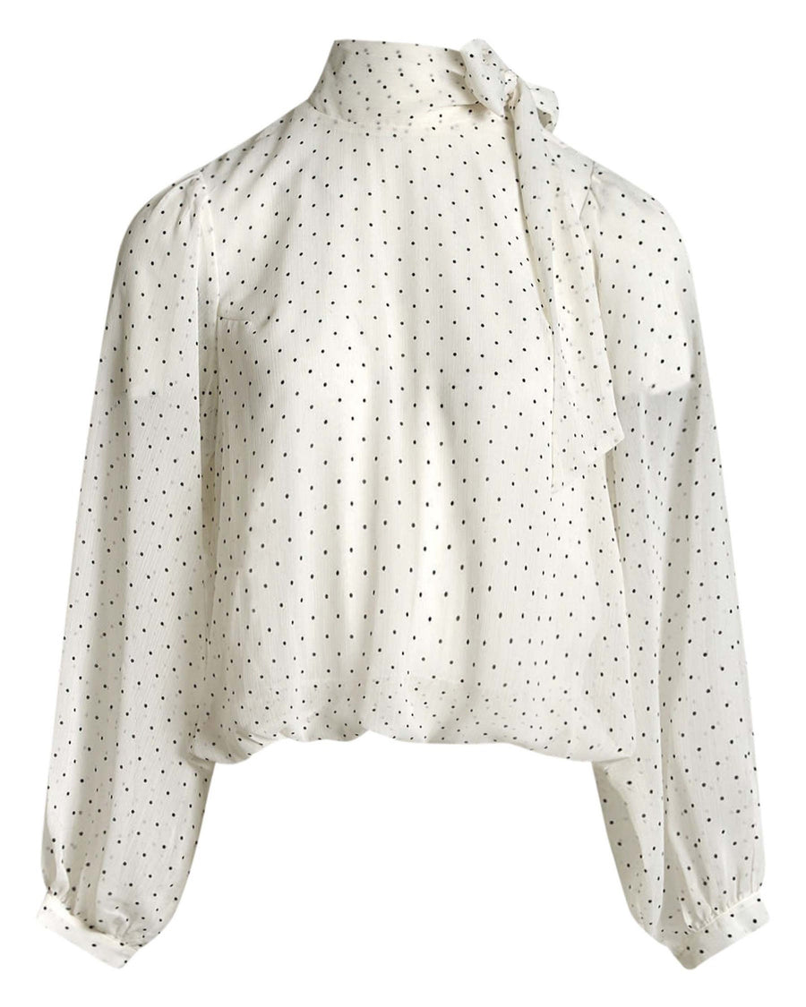 Dorisa dot blouse