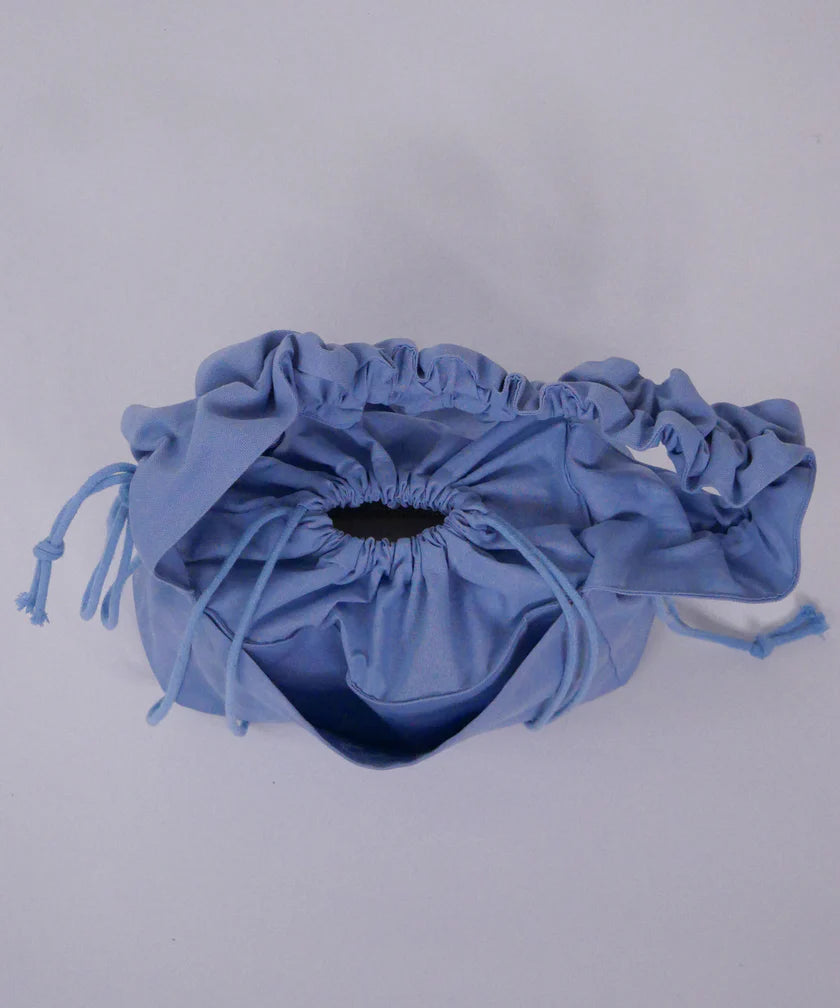 Ruffle blue shopper