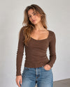 Purmynte heart neck blouse
