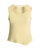 OBJLINA S/L CUT OUT O-NECK TOP