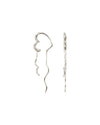 Wavy Sparkly Heart Earlines