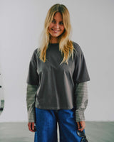 Mie oversize check ls