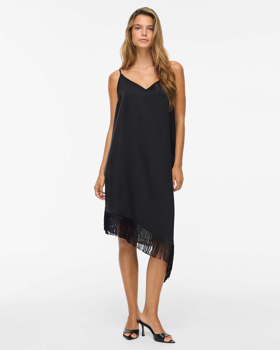 VIERUM FRINGES SLIP DRESS