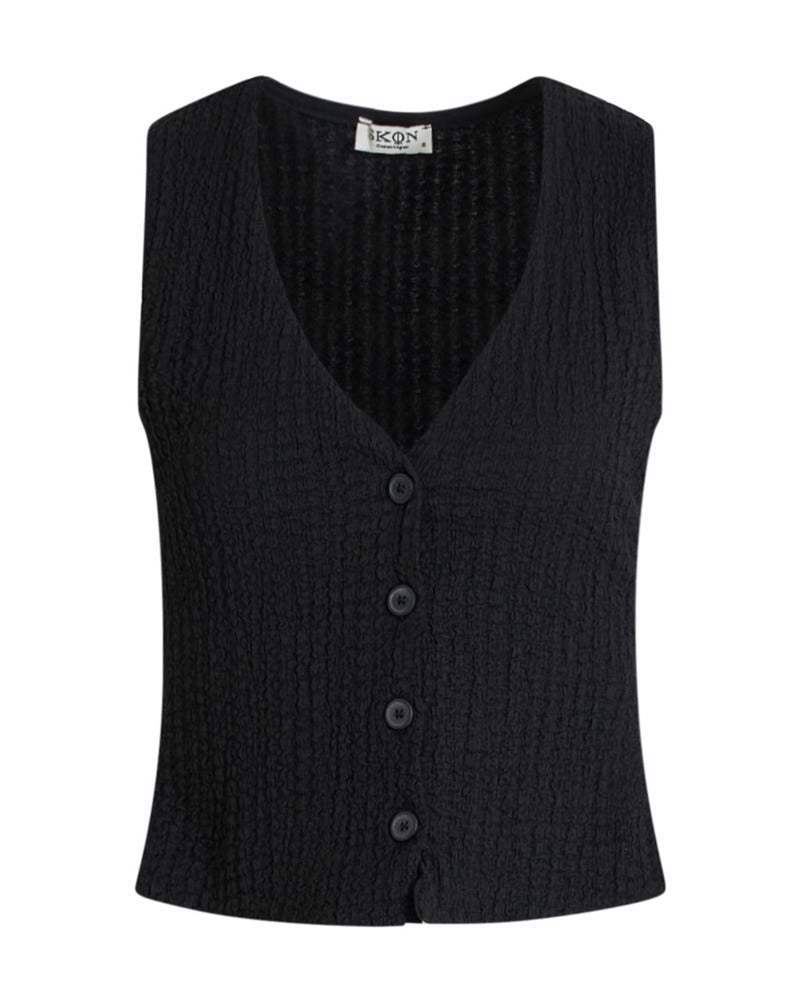 Sara crepe vest