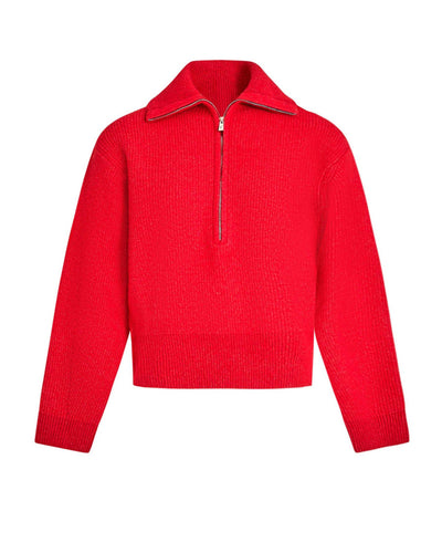 Anna Solid Zip BlouseThumbnail 