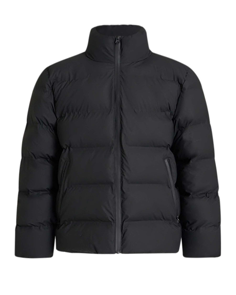Coated puffer jacket