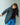 Coated long puffer jacket