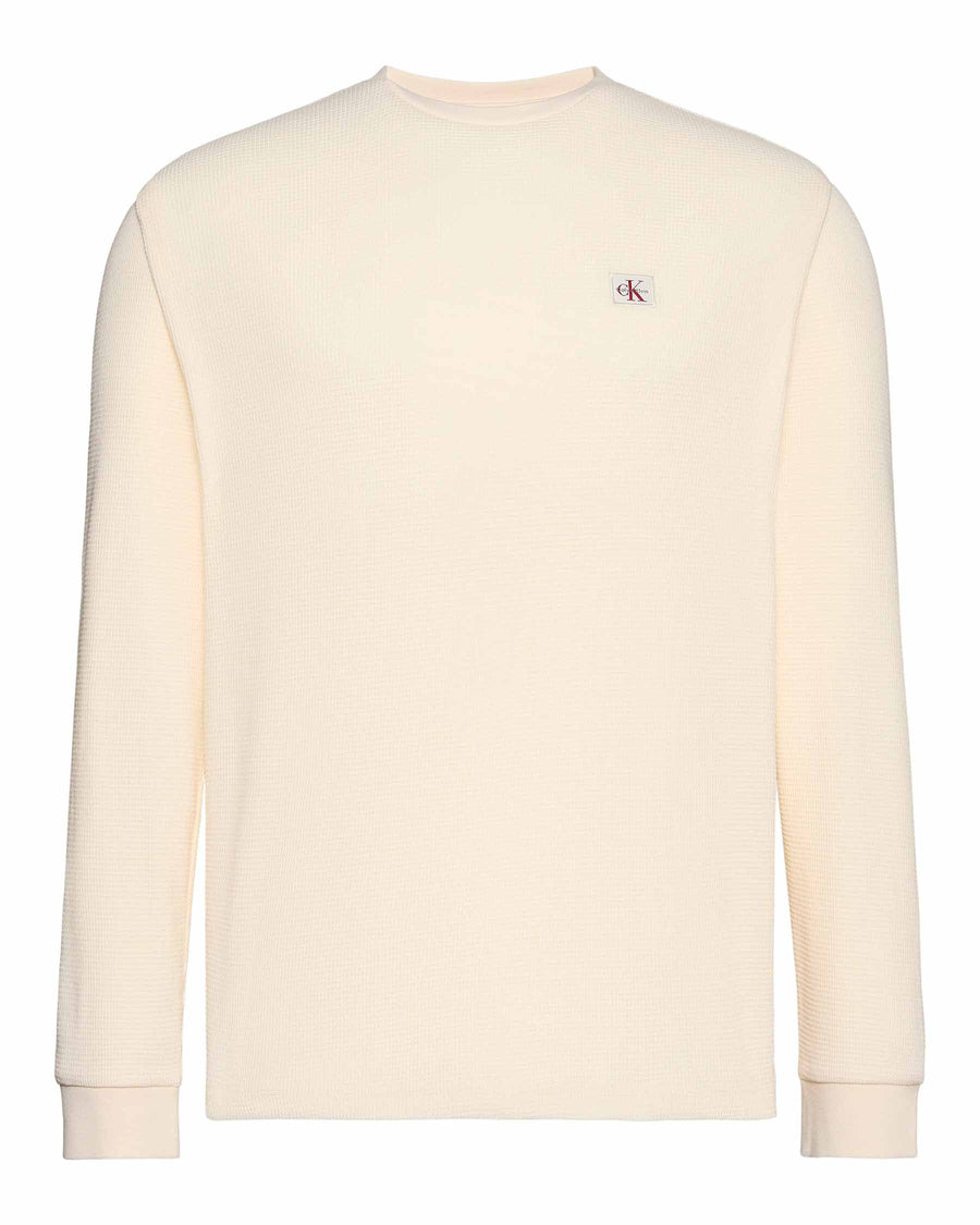 LS WAFFLE BADGE CREWNK TEE