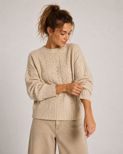 Petale cable knit blouseThumbnail 