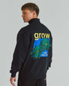 Printed Boxy Half Zip