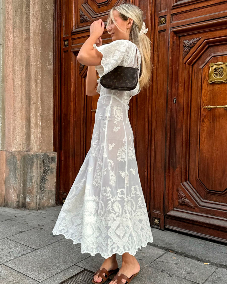 Ellinoric lace long dress