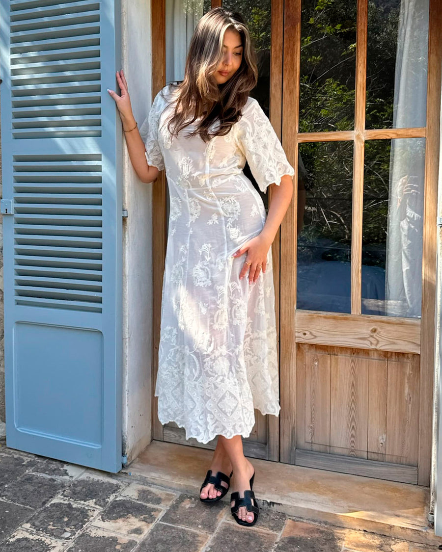 Ellinoric lace long dress
