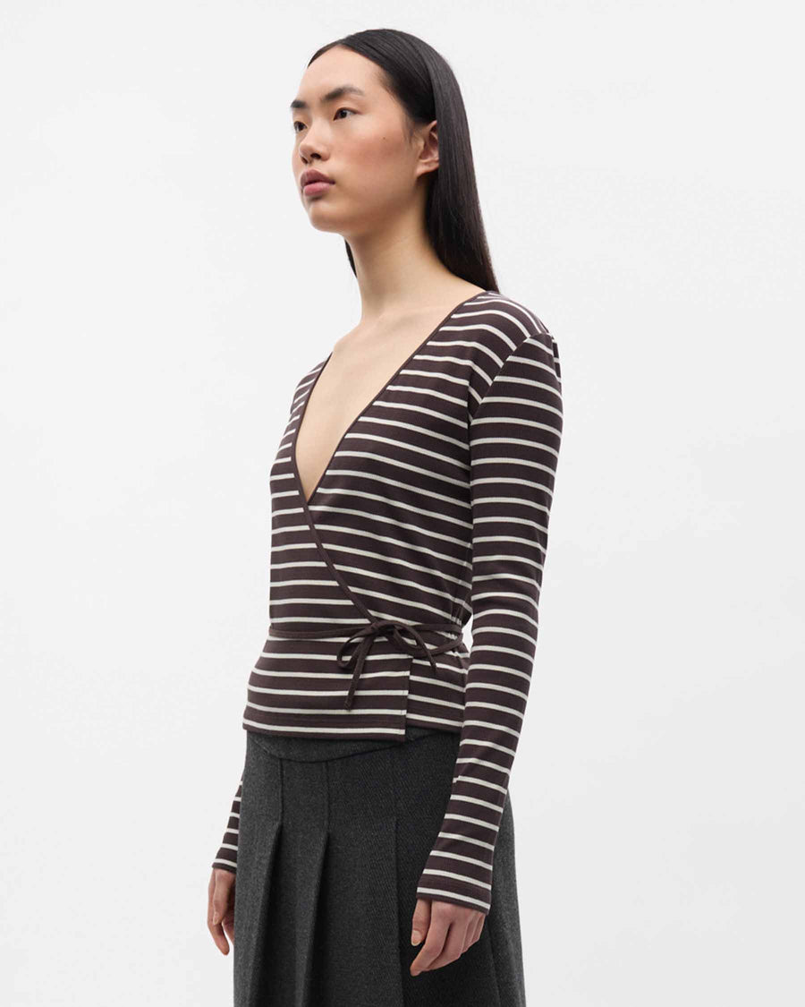 ENALLY LS V-N TEE
