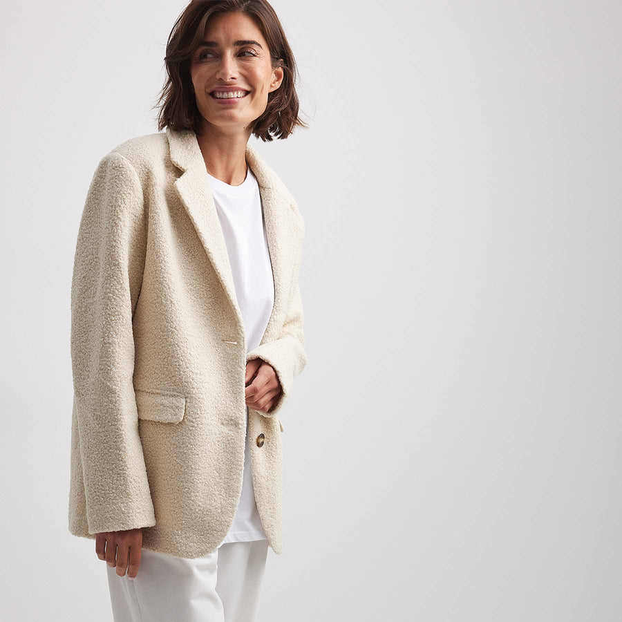 Fluffy blazer