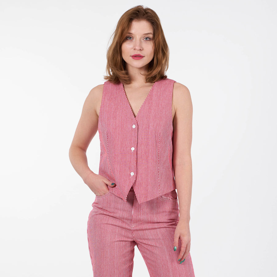 Purcasso pinstripe vest