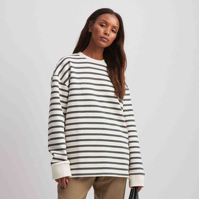 Striped oversized sweatshirtThumbnail 
