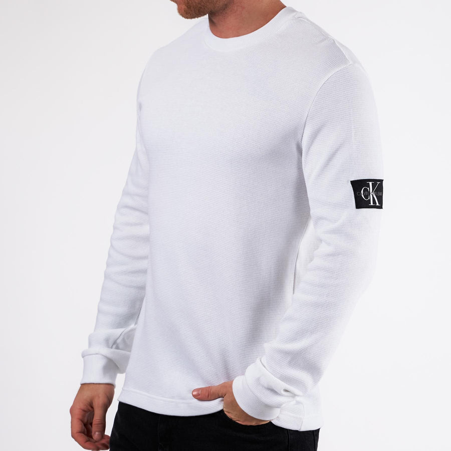 BADGE WAFFLE LS TEE