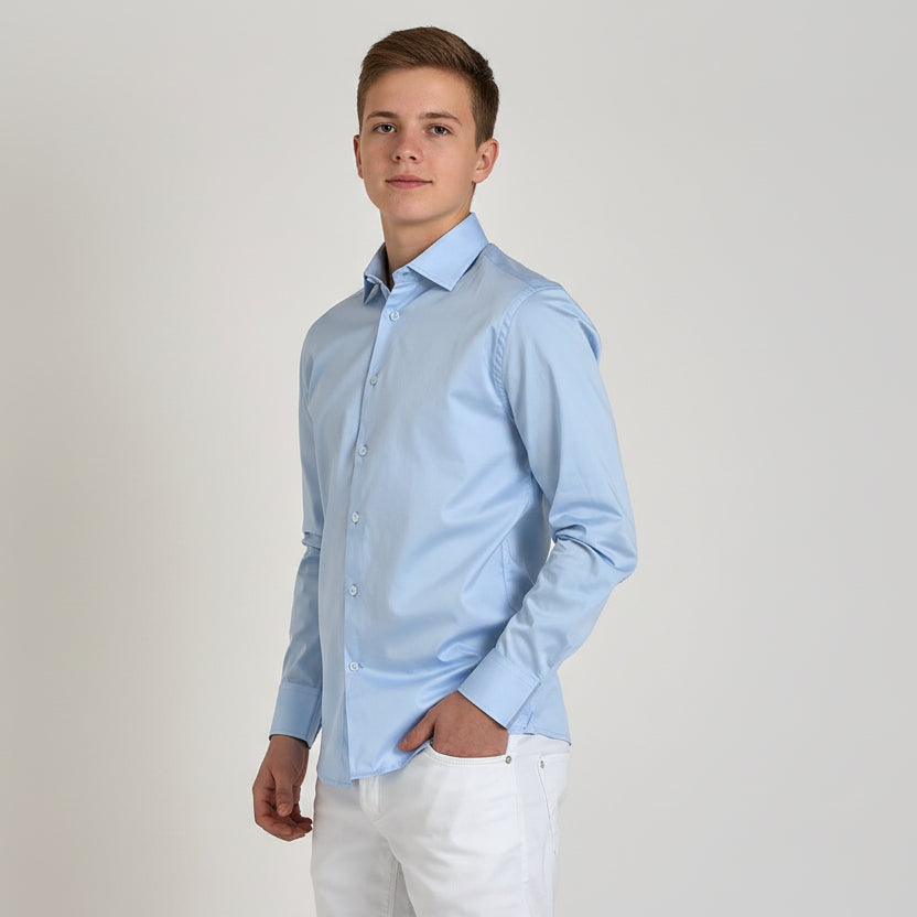 Poplin stretch shirt