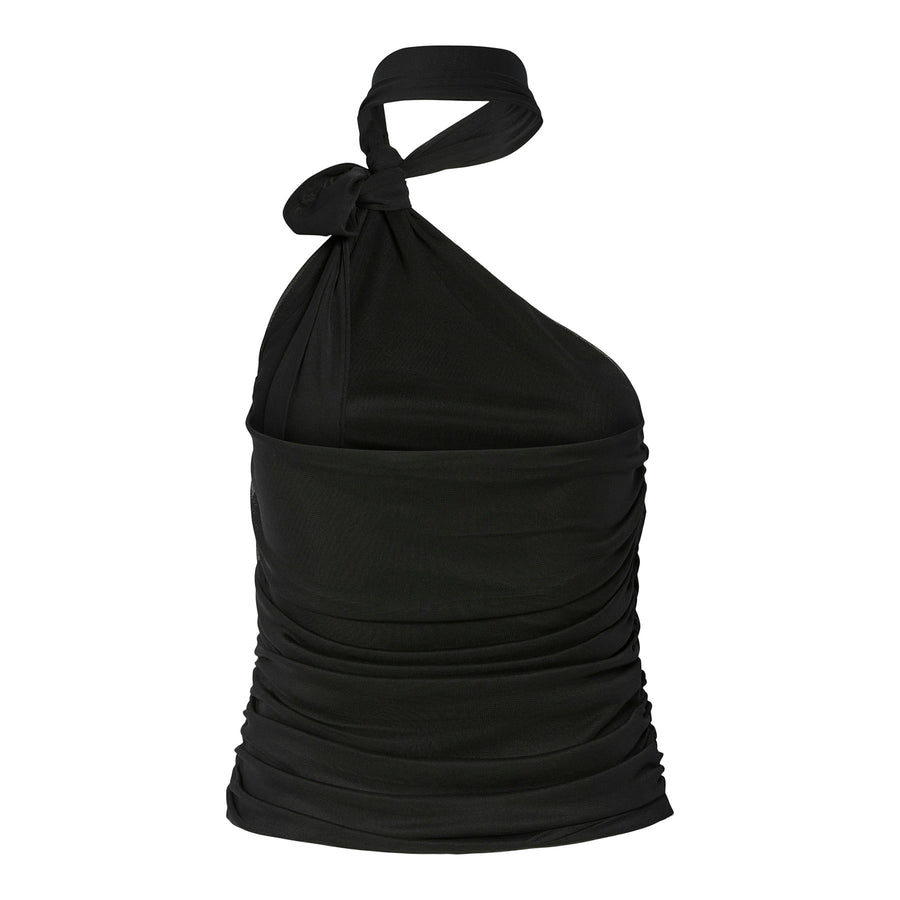 Pcnalle sl halterneck mesh top