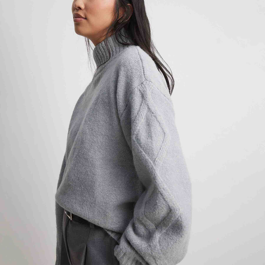 Turtleneck knitted