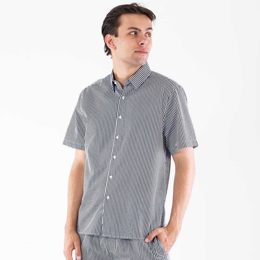 Seersucker shirt ss