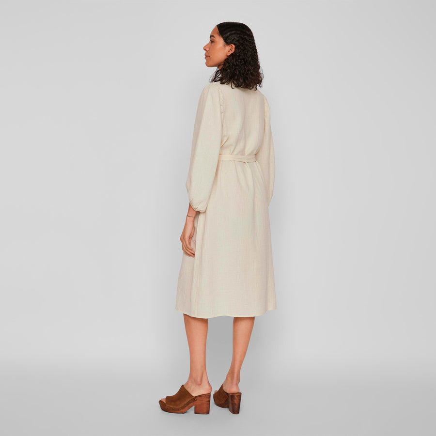 Vilania v-neck 7/8 calf dress