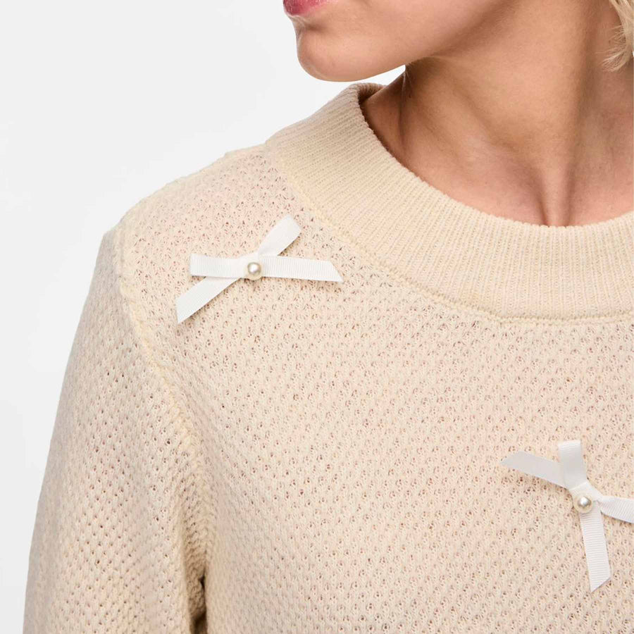 Pcgowen 2/4 o-neck knit