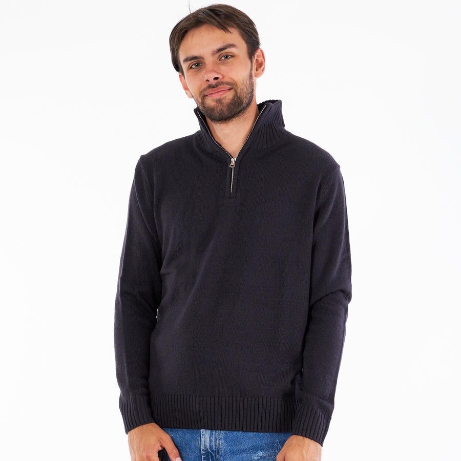 Diego half-zip knit