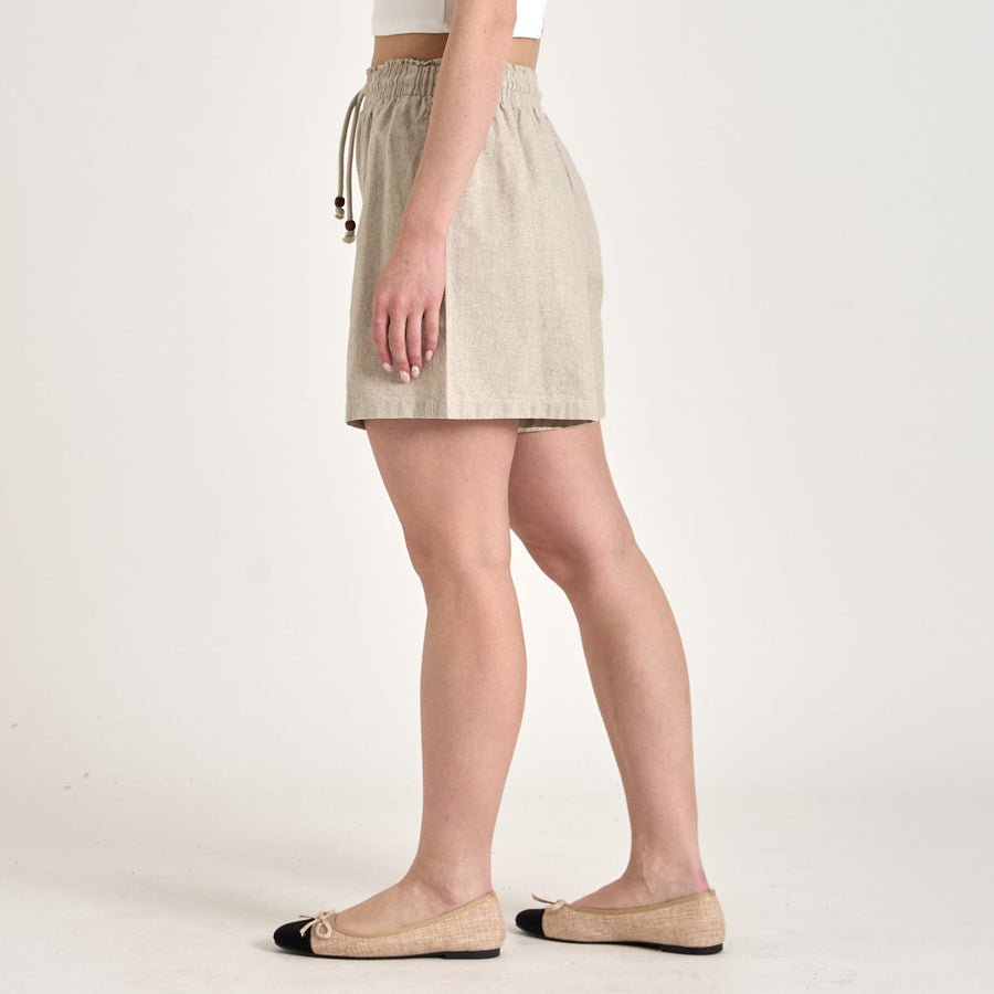 Purtora linen shorts