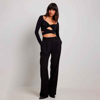 Halterneck wrap topThumbnail 