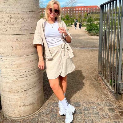 Purtika linen skirtThumbnail 