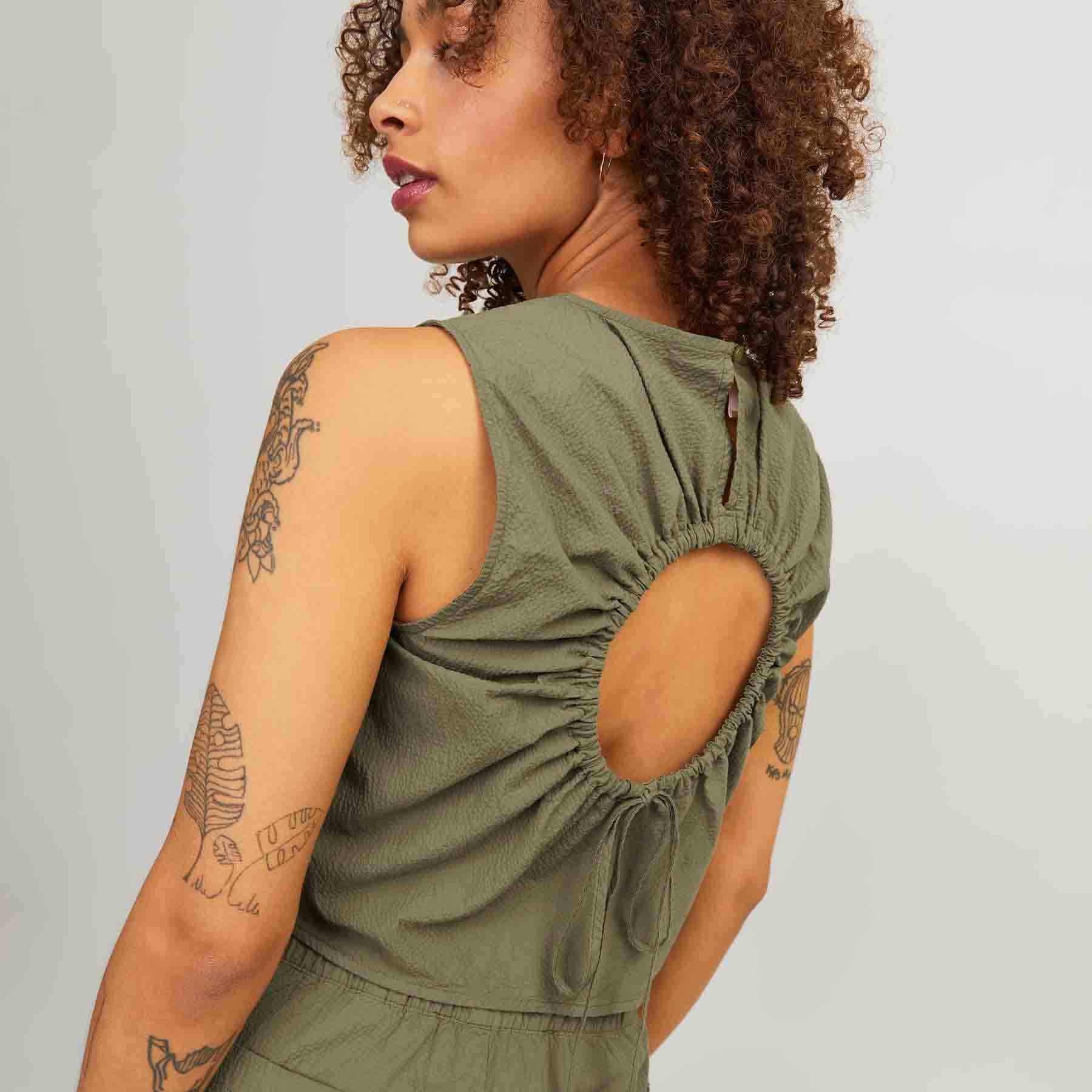 JJXX Jxkaia Seersucker Top Wvn Donna