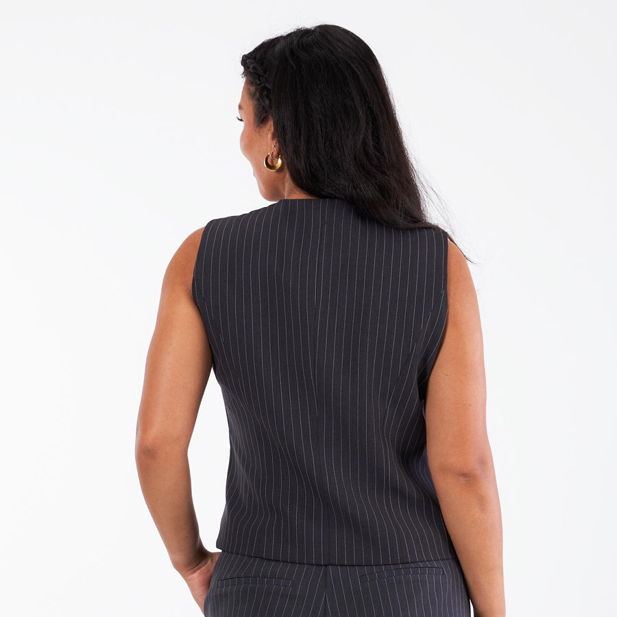 Vinja pinstripe waistcoat