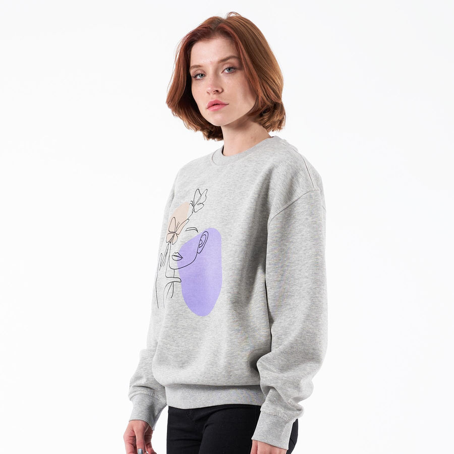 Rosa oversized print sweat