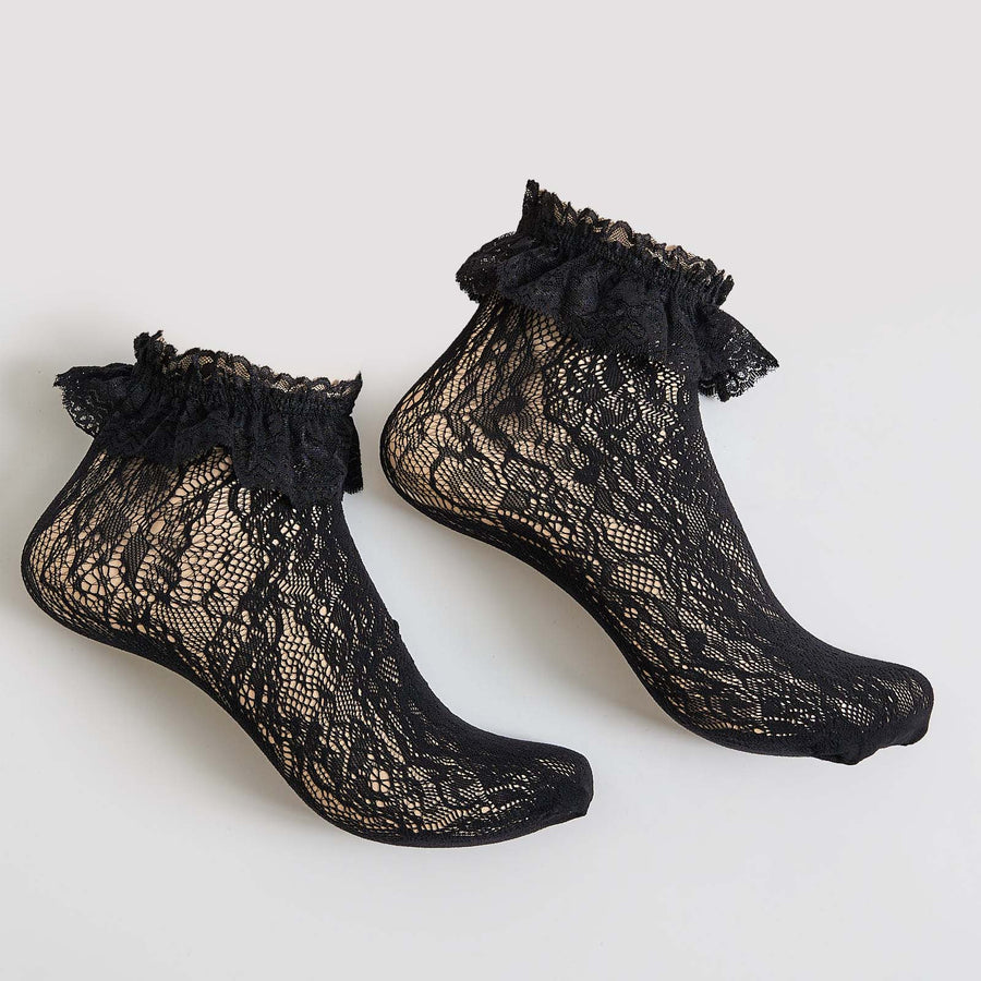 Line lace sock