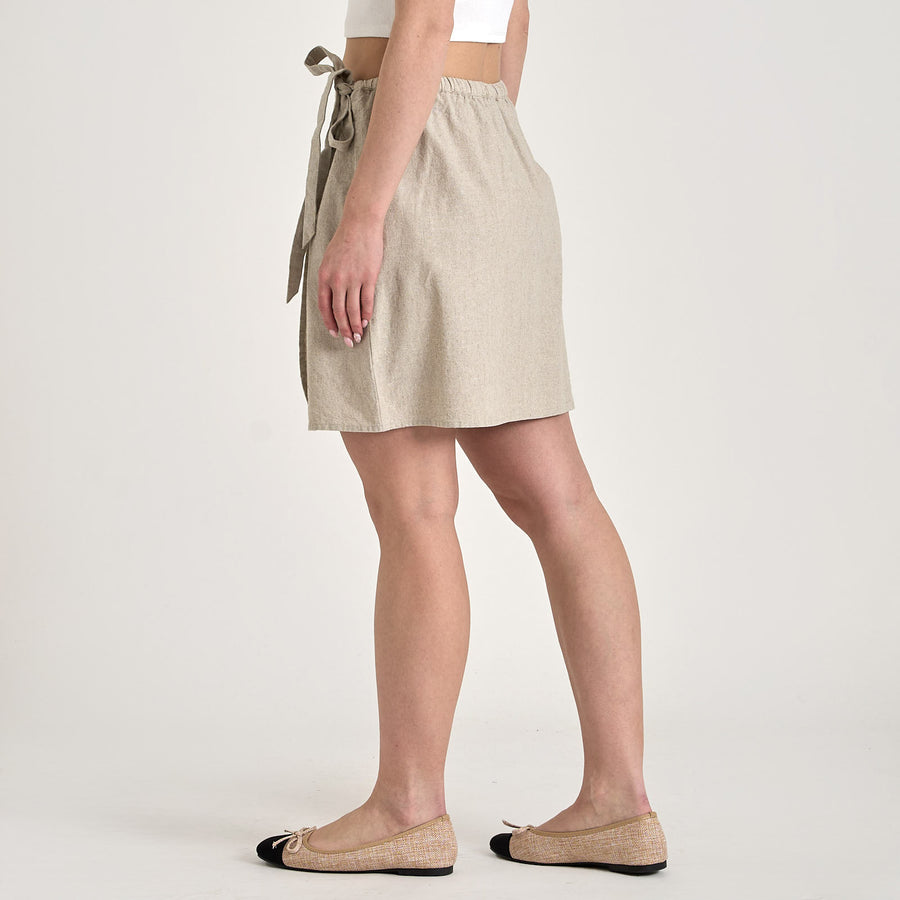 Purtika linen skirt
