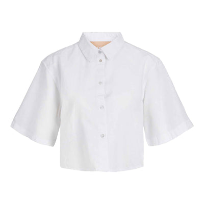 Jxlulu cropped linen shirtThumbnail 