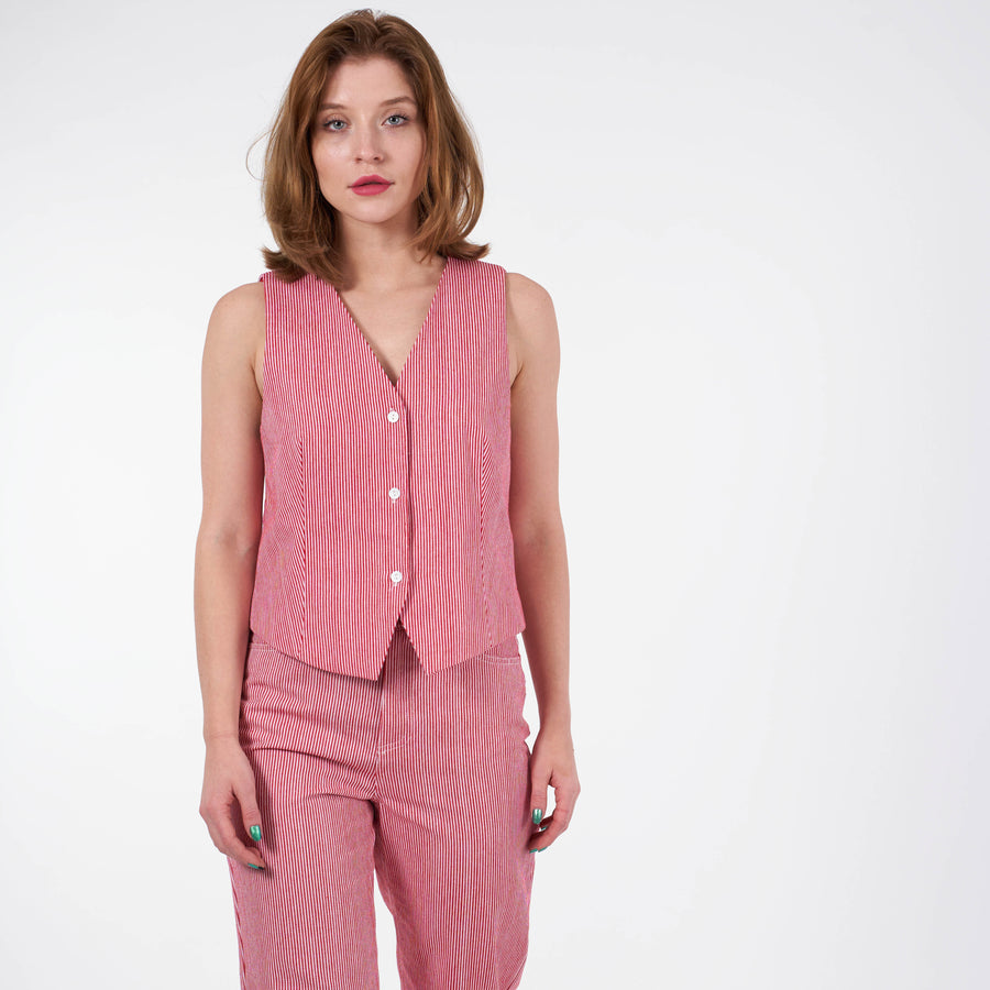 Purcasso pinstripe vest
