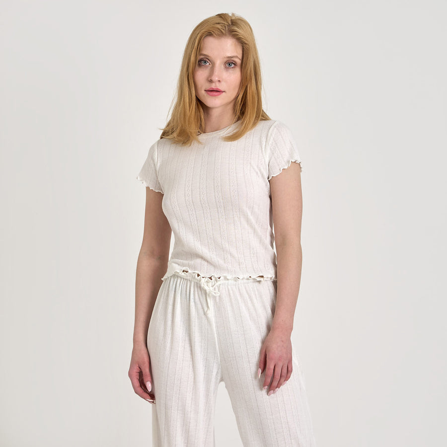 Emili pointelle tee