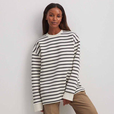 Striped oversized sweatshirtThumbnail 