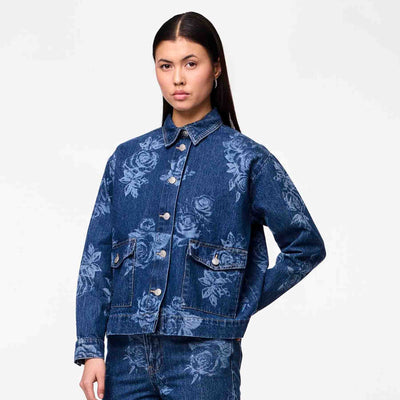 Pcflora ls denim shirtThumbnail 