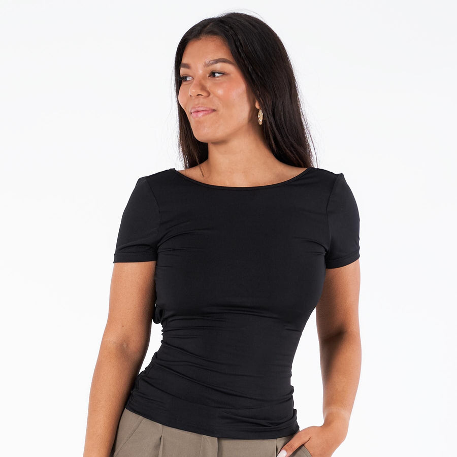 Purfelina backless tee