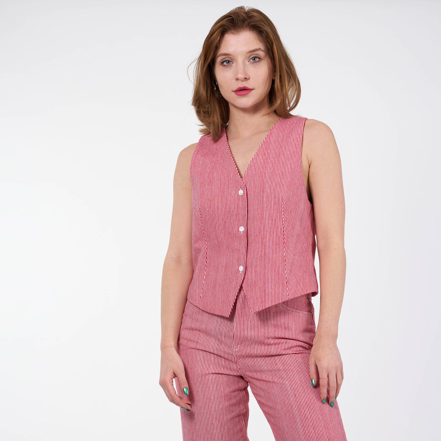 Purcasso pinstripe vest