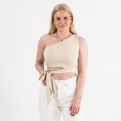 one shoulder tie topThumbnail 