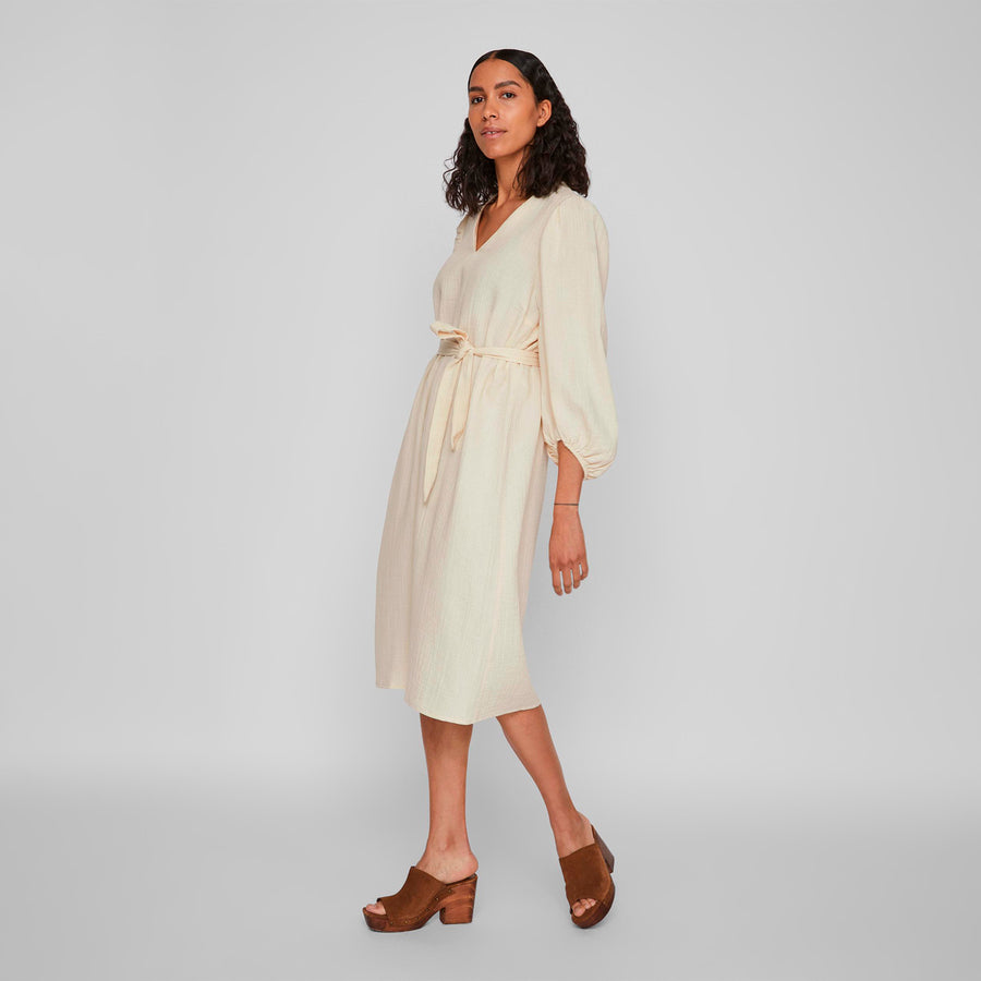 Vilania v-neck 7/8 calf dress
